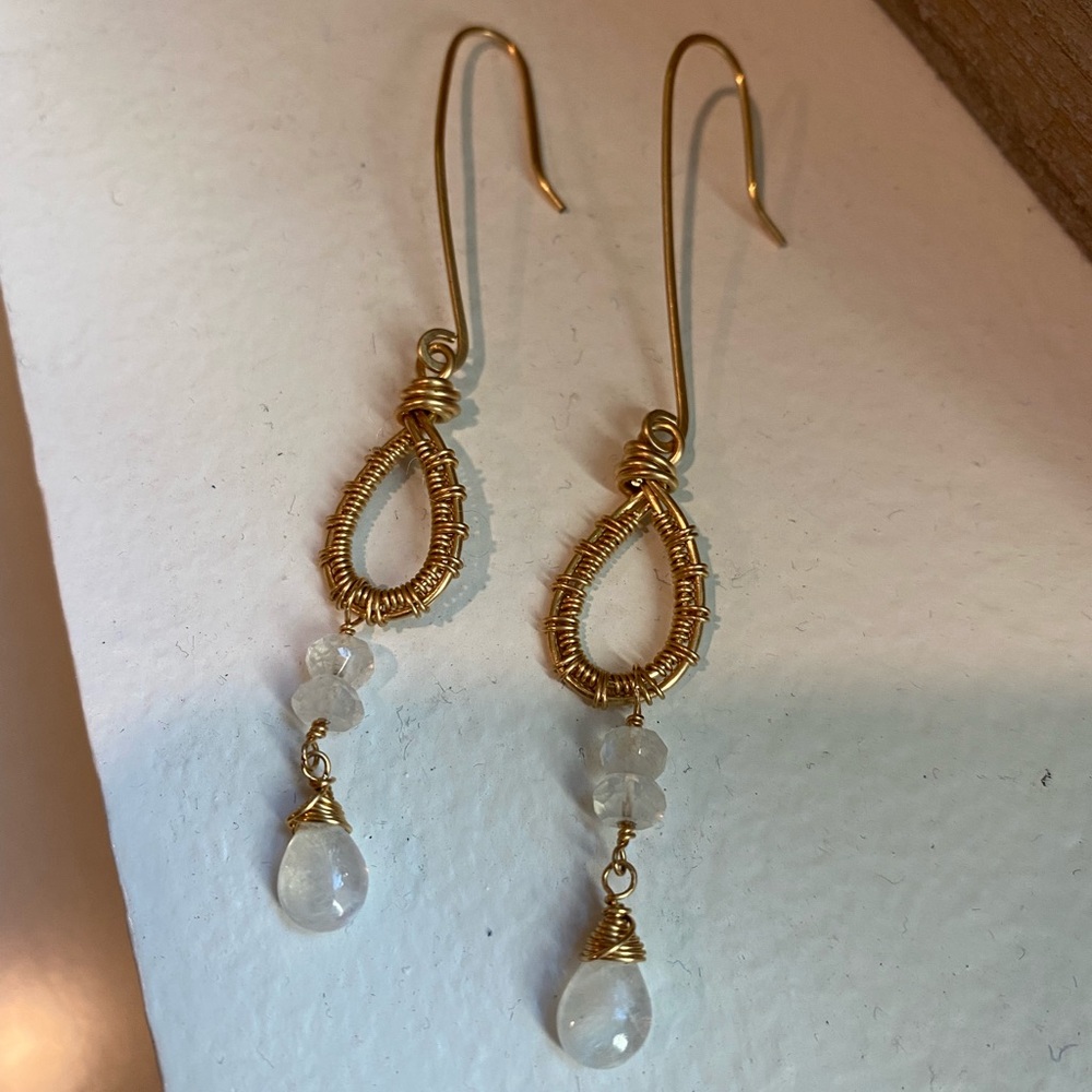 Beautiful handmade hanging earrings!
